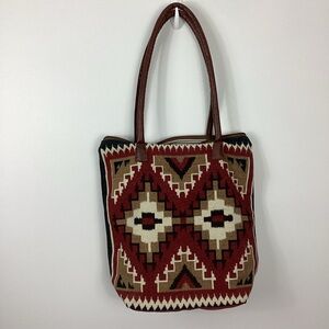 Pine Creek Aztec Canvas Tote Bag
